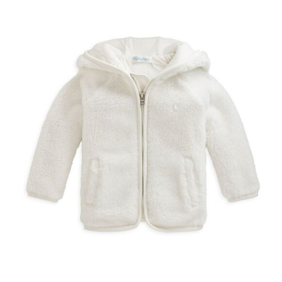 RALPH LAUREN Baby Boy's Bear-Ear Faux-Shearling Jacket - Picture 1 of 4